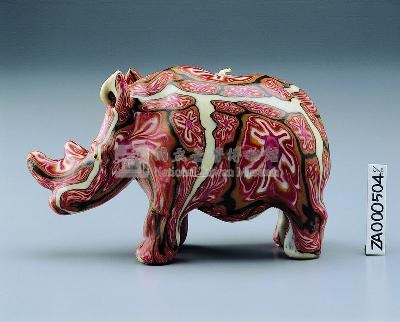動物蠟燭(犀牛)藏品圖，第2張