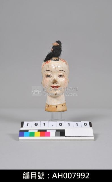 布袋戲偶頭-花童藏品圖，第1張
