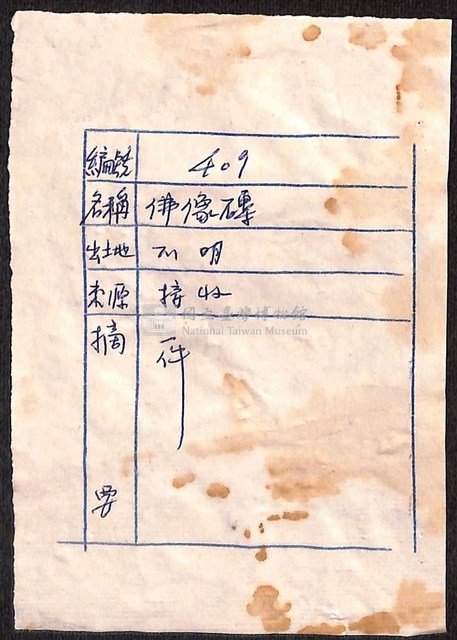 石造千佛碑（部分）藏品圖，第2張