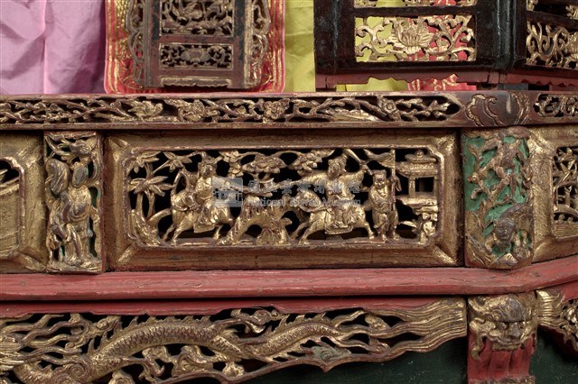 「金泉同」布袋戲團六角戲臺藏品圖，第19張