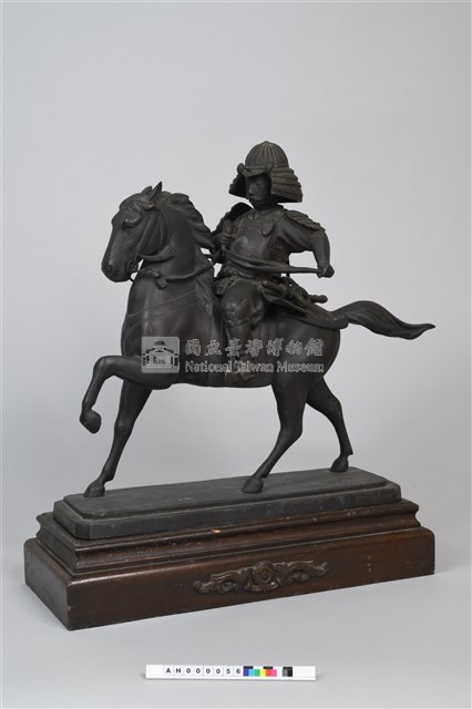 日本將軍著盔騎馬銅像藏品圖，第11張