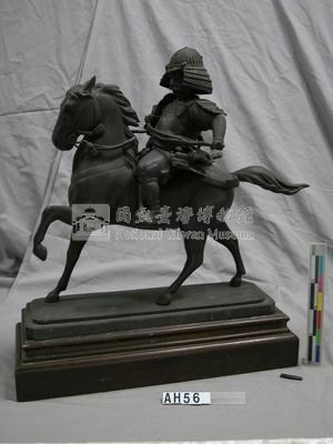 日本將軍著盔騎馬銅像藏品圖，第10張