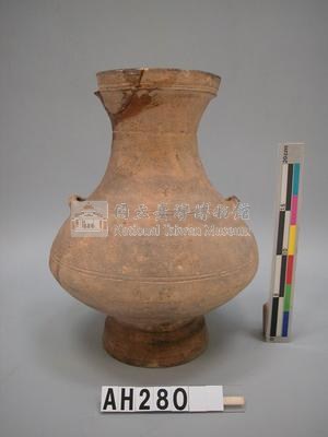 漢到六朝  帶釉雙繫陶鍾藏品圖，第1張