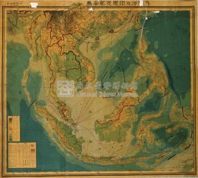 昭和十五年外南洋及印度支那半島地圖藏品圖，第1張