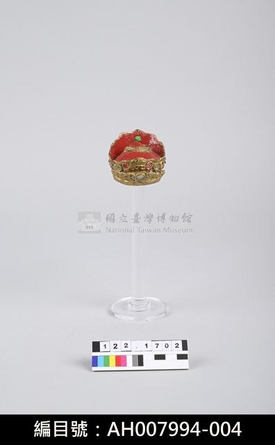 布袋戲盔帽-五佛帽藏品圖，第3張