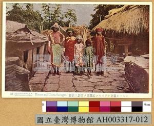 臺灣原住民風俗明信片：排灣族頭目的住屋及穀倉藏品圖，第6張