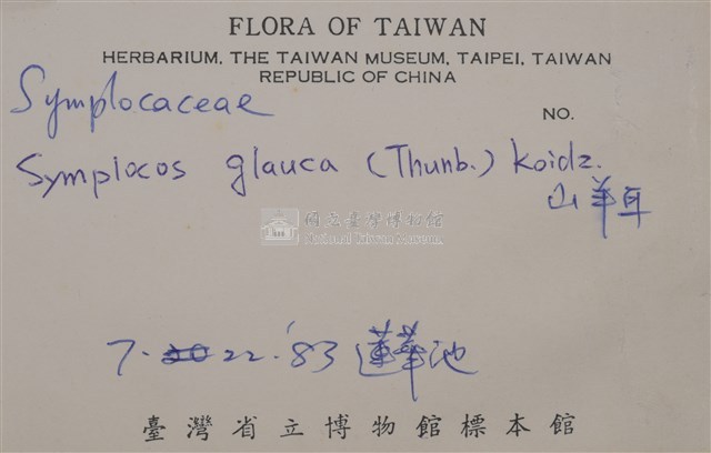 Symplocos glauca Collection Image, Figure 2, Total 3 Figures