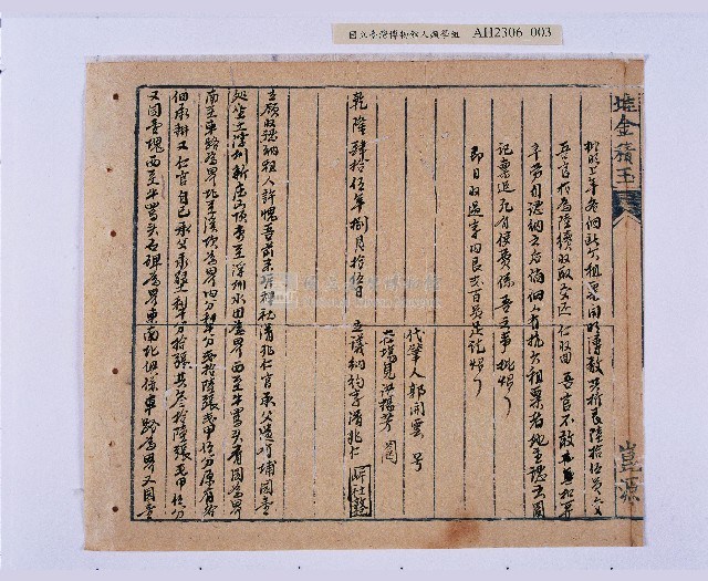 乾隆四十五年（1780）岸裡社潘兆仁與許愧吾、潘兆敏與王文瑄立議納約字（請收租字）藏品圖，第3張