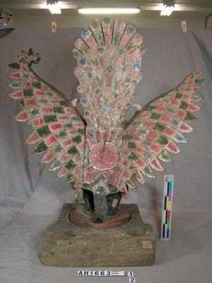 峇里島Garuda神獸木雕台座藏品圖，第3張