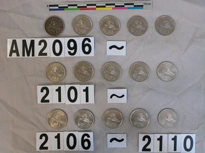 新加坡20分硬幣藏品圖，第5張