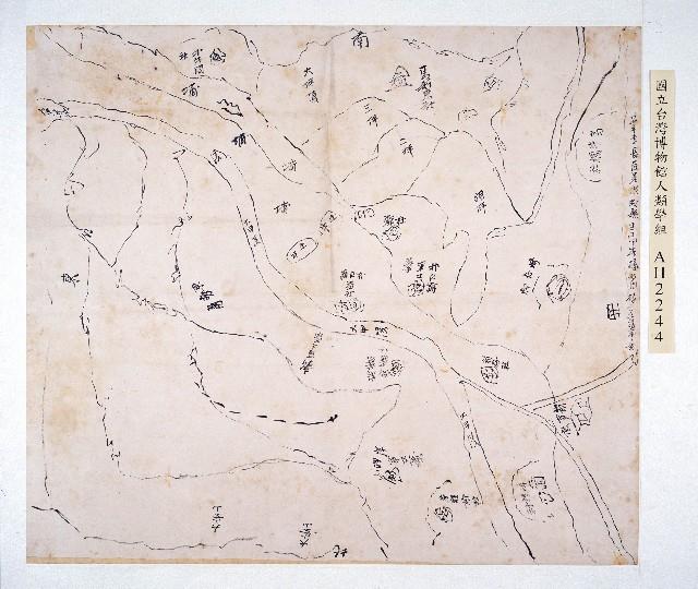 乾隆34年李長匠差所繪東勢角一帶形勢圖藏品圖，第1張