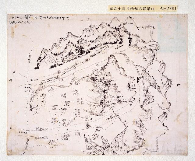 乾隆47年辦理番害繪製民人遇害地點圖藏品圖，第1張