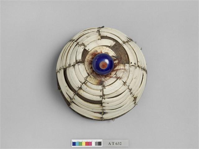 男子珠飾山豬牙籐帽藏品圖，第5張