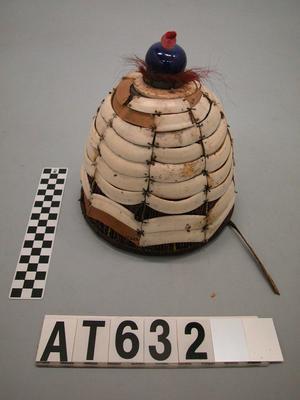 男子珠飾山豬牙籐帽藏品圖，第8張