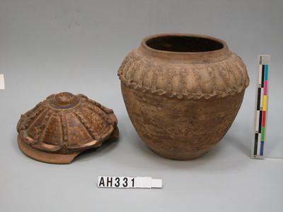 唐～宋  帶蓋廣口陶罐藏品圖，第1張
