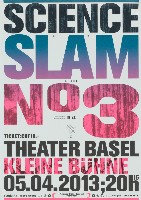 Posters for Science Slam 1 - 4 at the municipal theater of Basel (3)藏品圖，第1張