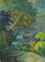 遠眺吊橋藏品圖，第1張