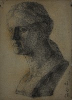 石膏像素描寫生藏品圖，第1張