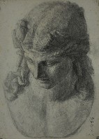 石膏像素描寫生藏品圖，第1張