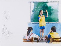 「都怪達爾文-當真真面對她的偶像」系列畫作-2藏品圖，第1張
