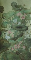 鷺鷥荷花(三)藏品圖，第1張