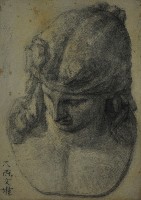 石膏像素描寫生藏品圖，第1張