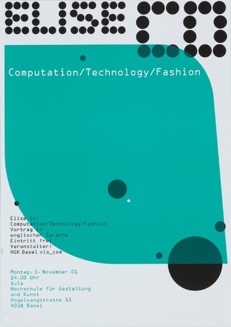 Announcements at the Basel School of Design for a series of MIT lectures