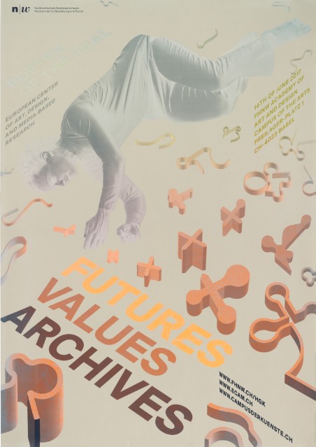 Poster for a Conference "Future Values Archives" at the HGK FHNW