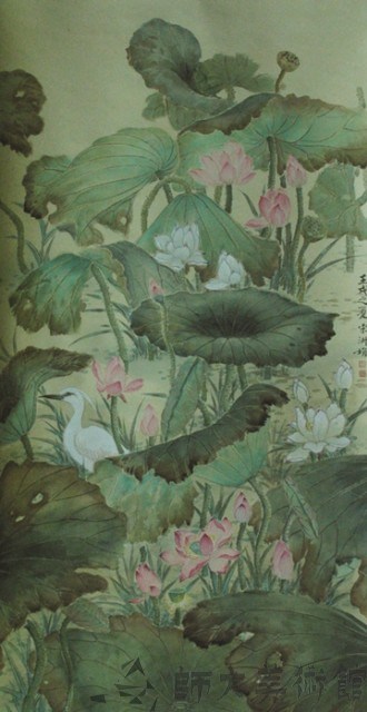 鷺鷥荷花(三)藏品圖，第1張