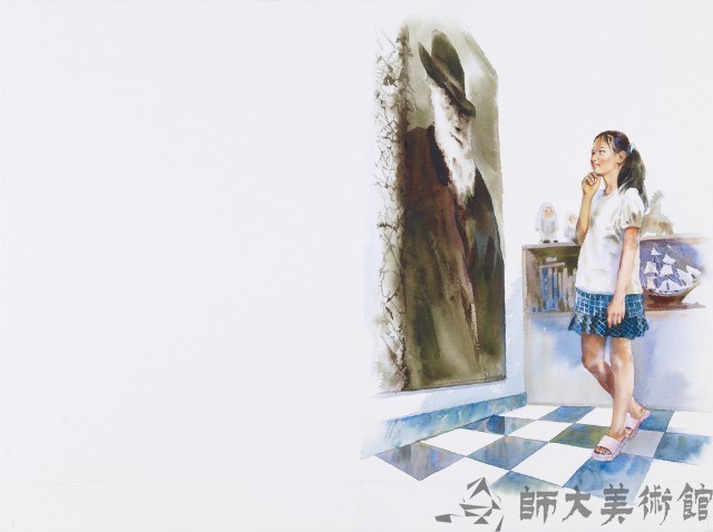 「都怪達爾文-當真真面對她的偶像」系列畫作-7藏品圖，第1張