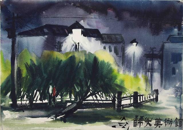 羅東南門河暮色藏品圖，第1張