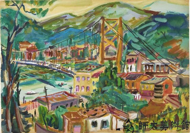 有吊橋的風景藏品圖，第1張