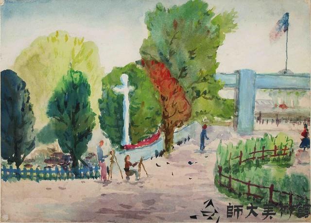 校園寫生藏品圖，第1張