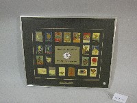 歷屆奧林匹克運動會海報-紀念章21枚(裝框)藏品圖，第1張