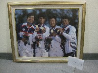 高爾夫好手-高藤;王偉倫;俞俊安;潘政琮-簽名相片(裝框)藏品圖，第1張