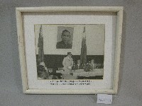 成立首任體育司長蔡敏忠致詞-相片(裝框)藏品圖，第1張