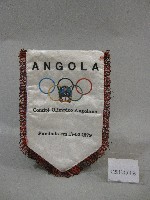 小錦旗紀念品-安格拉奧林匹克委員會贈藏品圖，第1張