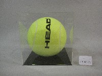 網球球王簽名網球模型(裝框)：納達爾、費雷爾簽名藏品圖，第1張