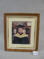 蔡敏忠院長穿學士服-相片(裝框)藏品圖，第1張