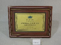 蔡敏忠榮譽教授證(裝框)藏品圖，第1張