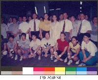 體委會主委趙麗雲與蔡校長（台北市立體育學院）探視本校陳淑枝老師與選手-相片藏品圖，第1張