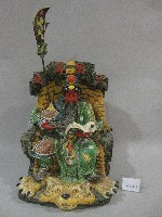 關公彩陶藝品藏品圖，第1張