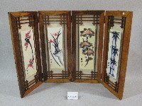 梅蘭竹菊水墨畫屏風藏品圖，第1張