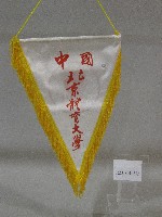 小錦旗紀念品-中國北京體育大學贈藏品圖，第1張