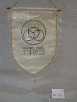 小錦旗紀念品-國際排球聯合會贈藏品圖，第1張