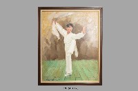 油畫-國術系列：耍刀藏品圖，第1張