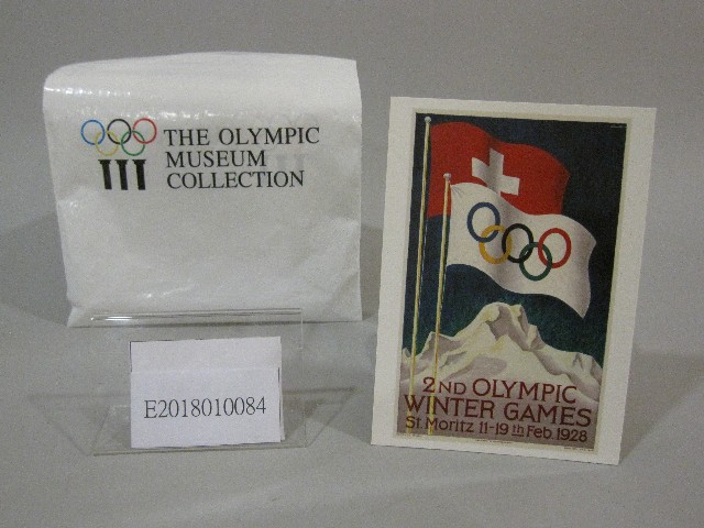 1928年冬季奧林匹克運動會海報圖-明信片