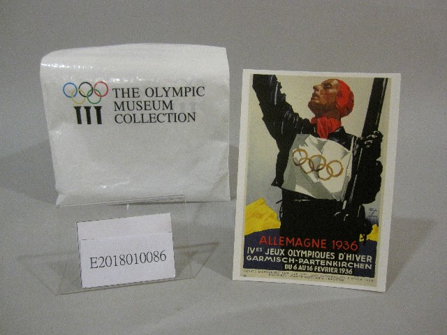 1936年冬季奧林匹克運動會海報圖-明信片