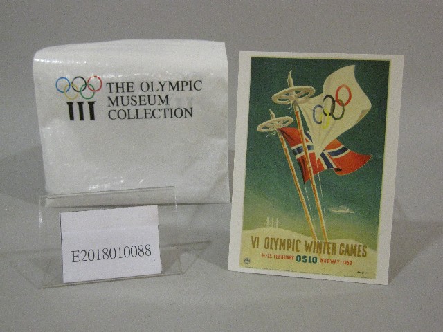 1952年冬季奧林匹克運動會海報圖-明信片