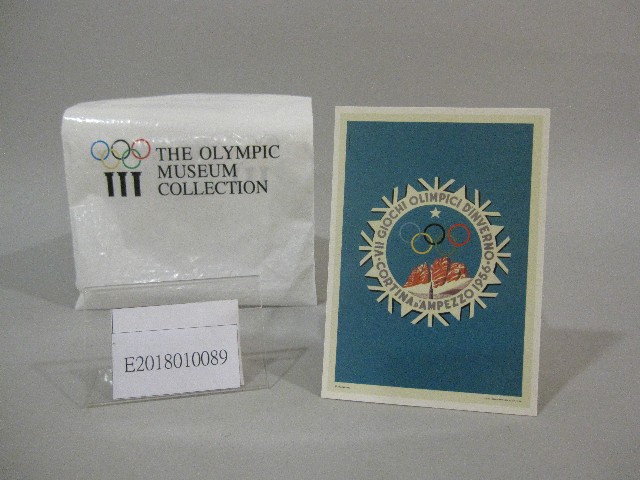 1956年冬季奧林匹克運動會海報圖-明信片